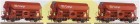 44188 Roco Set of 3 Swivel Roof Hopper cars in DB Cargo livery